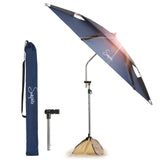 Sunphio Beach Umbrella with Sand Anchor, Windproof