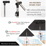 Sunphio Beach Umbrella with Sand Anchor, Windproof