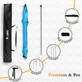 Poshlr Beach Umbrella with Sand Anchor, Windproof Structure