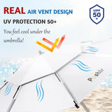 Poshlr Premium Beach Umbrella, Portable, Windproof and Lightweight