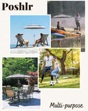 Poshlr Premium Beach Umbrella, Portable, Windproof and Lightweight