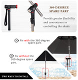 Luxbur Beach Umbrella, UV Protection and Windproof (Orange)