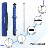 Luxbur Beach Umbrella, UV Protection and Windproof (Orange)