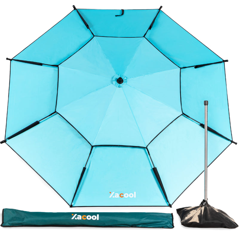 Xacool Beach Umbrella Windproof with Best UV Protection