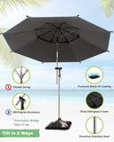 Xacool Beach Umbrella Windproof with Best UV Protection