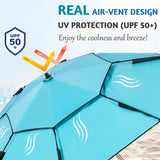 Xacool Beach Umbrella Windproof with Best UV Protection