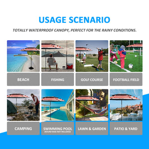 Xacool Beach Umbrella Windproof UV