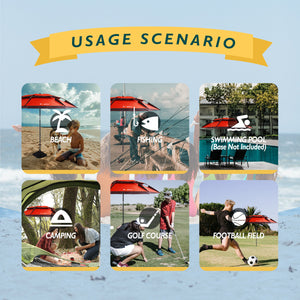 Poshlr Windproof Beach Umbrella