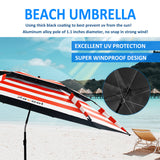 Xacool Beach Umbrella Windproof UV