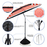 Xacool Beach Umbrella Windproof UV
