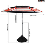 Xacool Beach Umbrella Windproof UV