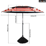 Xacool Beach Umbrella Windproof UV