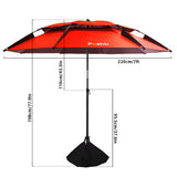 Poshlr Windproof Beach Umbrella