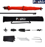 Poshlr Windproof Beach Umbrella