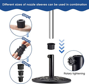 Sunphio 12 Pcs Hole Ring Plug for Patio Umbrella Base