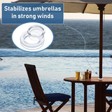 Sunphio Hole Ring with Cap for Patio Table Umbrella (Silicone)