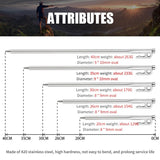 Sunphio 4PCS Outdoor Camping Tent Spike, High Strength Stainless Steel