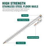Sunphio 4PCS Outdoor Camping Tent Spike, High Strength Stainless Steel