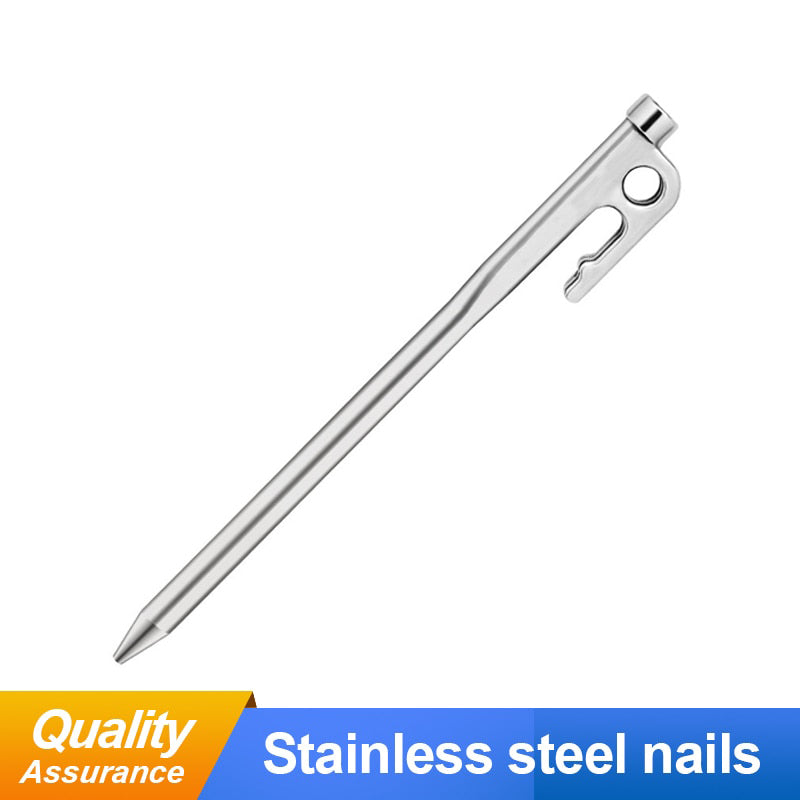 Sunphio 4PCS Outdoor Camping Tent Spike, High Strength Stainless Steel