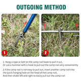 Sunphio 4PCS Outdoor Camping Tent Spike, High Strength Stainless Steel