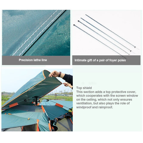 Sunphio Automatic Camping Tent 3-5 Person Windproof