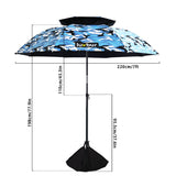 Luxbur Beach Umbrella Windproof Sand Anchor