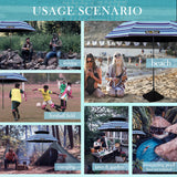 Luxbur Windproof Beach Umbrella Blue