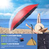 Sunphio Windproof Beach Umbrella UV