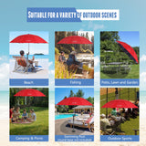 Sunphio Windproof Beach Umbrella UV