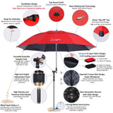 Sunphio Windproof Beach Umbrella UV